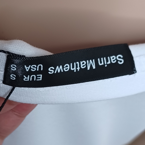 Sarin Mathews Womens Small Off The Shoulder High Low Cocktail Skater Dress - Picture 9 of 12